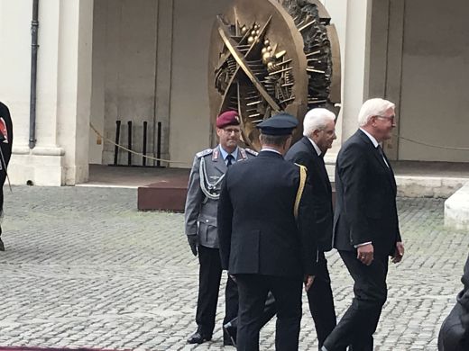 Der deutsche Bundespräsident Frank-Walter Steinmeier wird in Rom zu einem zweitägigen Staatsbesuch empfangen